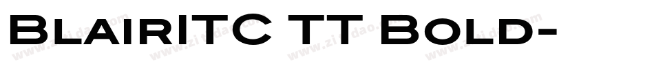 BlairITC TT Bold字体转换